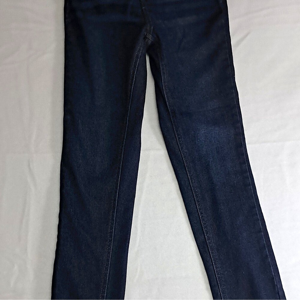 Lee Girls Slim Straight Jeans Blue Dark Wash Size 10 Cotton Denim